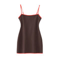 Women's Simple Graceful Trim Sling Dress