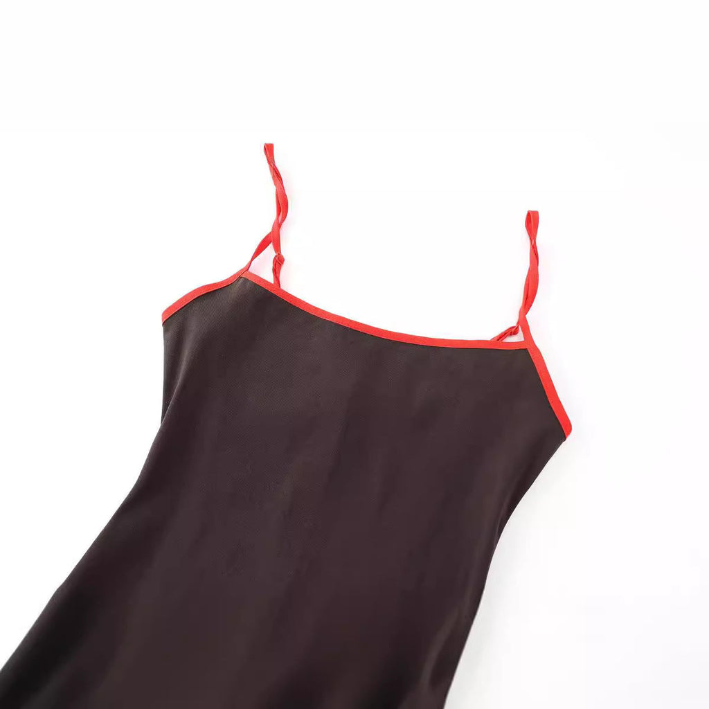 Women's Simple Graceful Trim Sling Dress