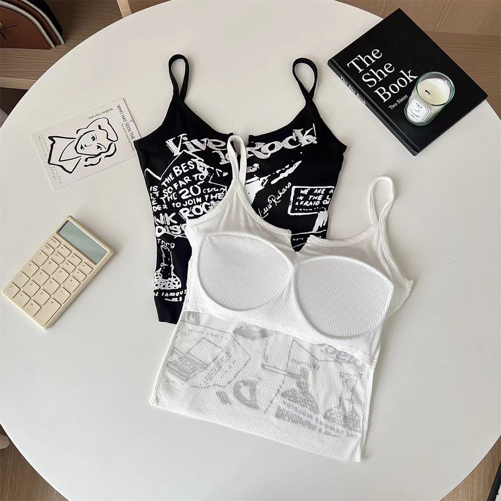 Pure Desire Style Short Letter Printing Sling