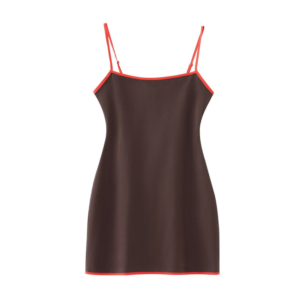 Women's Simple Graceful Trim Sling Dress